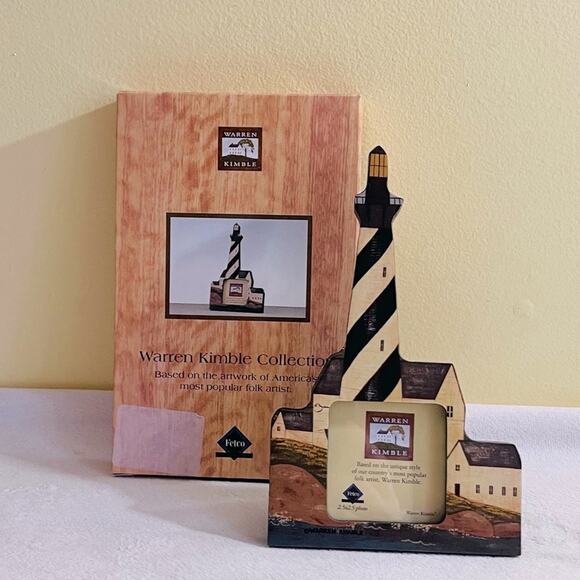 Fetco Warren Kimble Lighthouse Photo Picture Frame Coastal Breeze, Decor - Picture 2 of 8